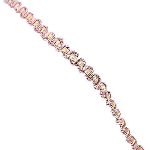 Anevous 12m Gewebte Borte Trim, 1 cm Dekorativer Gewebter, Zopfborte zum Nähen, Spitzenband Verschönerung Spitzenborte, Dekorative Borte Accessoires für Vorhang, DIY Kleidung, Heimdekor,Rosa A Anevous 12m Gewebte Borte Trim, 1 cm Dekorativer Gewebter, Zopfborte zum Nähen, Spitzenband Verschönerung Spitzenborte, Dekorative Borte Accessoires für Vorhang, DIY Kleidung, Heimdekor,Rosa A von Anevous