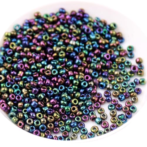 Anevous 144pcs Metallic Farbe Glas Perlen,Runde Perlen für Armbänder,Glasperlen zum Auffädeln,Bastbeln Loseperlen für Halsketten,DIY Geschenkidee,Schmuckherstellung,Schwarzviolett,4mm Anevous 144pcs Metallic Farbe Glas Perlen,Runde Perlen für Armbänder,Glasperlen zum Auffädeln,Bastbeln Loseperlen für Halsketten,DIY Geschenkidee,Schmuckherstellung,Schwarzviolett,4mm von Anevous