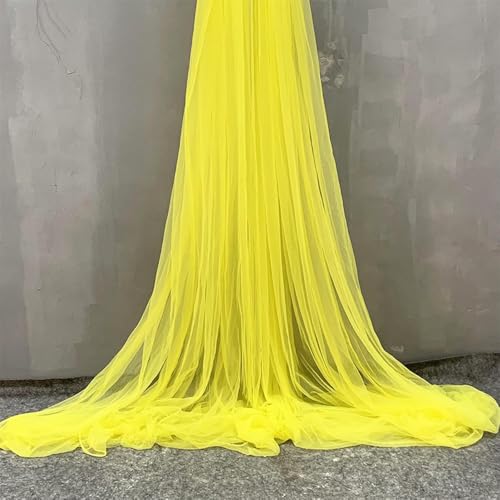 Anevous 1m x 150cm Tüllstoff zum Nähen, Soft Tüll Stoffe Meterware, Netzstoff Dekostoff zum Dekorieren, Tülldekostoff Drapierstoff für Hochzeit Vorhänge Kleid Tüllrock Torbogen Zeremonie Deko,Gelb Anevous 1m x 150cm Tüllstoff zum Nähen, Soft Tüll Stoffe Meterware, Netzstoff Dekostoff zum Dekorieren, Tülldekostoff Drapierstoff für Hochzeit Vorhänge Kleid Tüllrock Torbogen Zeremonie Deko,Gelb von Anevous