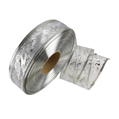 Anevous 2 Rolle Satinband,Geschenkband Breit,Schleifenband,Stoffband,Bänder mit Goldfolie,Dekoband für Schleife,Haarschleifen,Hochzeit,Geschenkverpackung,Dekoration,2m x 5cm/Rolle,Silber Anevous 2 Rolle Satinband,Geschenkband Breit,Schleifenband,Stoffband,Bänder mit Goldfolie,Dekoband für Schleife,Haarschleifen,Hochzeit,Geschenkverpackung,Dekoration,2m x 5cm/Rolle,Silber von Anevous
