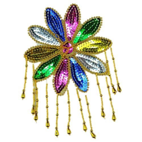 Anevous 2 Stück Applikation Blumen Pailletten Mit Quaste,Glitzer Dekorative Zubehör Aufnäher,Aufnähen Patches,Pailletten Flicken Für Kleider,Kleidung,Tanzkostüme,DIY-Applikation,Bunt B Anevous 2 Stück Applikation Blumen Pailletten Mit Quaste,Glitzer Dekorative Zubehör Aufnäher,Aufnähen Patches,Pailletten Flicken Für Kleider,Kleidung,Tanzkostüme,DIY-Applikation,Bunt B von Anevous