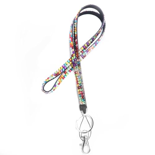 Anevous 2 Stück Lanyard mit Strass,Kristall Schlüsselband mit Schlüsselring,Neck Lanyard Strip,Kristall Lanyard Halskette,glitzernden Handykette,Herren Damen für Schlüssel,Ausweis,Handy,Bunt Anevous 2 Stück Lanyard mit Strass,Kristall Schlüsselband mit Schlüsselring,Neck Lanyard Strip,Kristall Lanyard Halskette,glitzernden Handykette,Herren Damen für Schlüssel,Ausweis,Handy,Bunt von Anevous