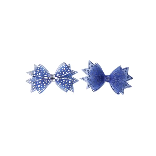 Anevous 2 Stück Schleife Strass Patches,Glitzer Schleife Aufnäher,Aufbügeln Kristall Bling Schleifenknoten,Applikation für Kleidung Jeans Taschen Jacken Hüte Schuhe DIY Kunsthandwerk,Königsblau von Anevous