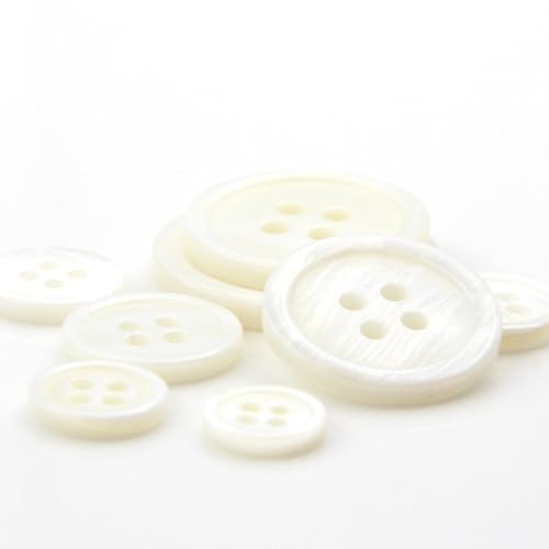 Anevous 20 Stück Muschelknöpfen, Runde Ersatz Knöpfe Bastelknöpfe met 4 Löcher Mantellknöpfe zum Nähen für Dekorieren Mantel Jacke Nähen DIY Handwerk Basteln,Weiß 25mm Anevous 20 Stück Muschelknöpfen, Runde Ersatz Knöpfe Bastelknöpfe met 4 Löcher Mantellknöpfe zum Nähen für Dekorieren Mantel Jacke Nähen DIY Handwerk Basteln,Weiß 25mm von Anevous