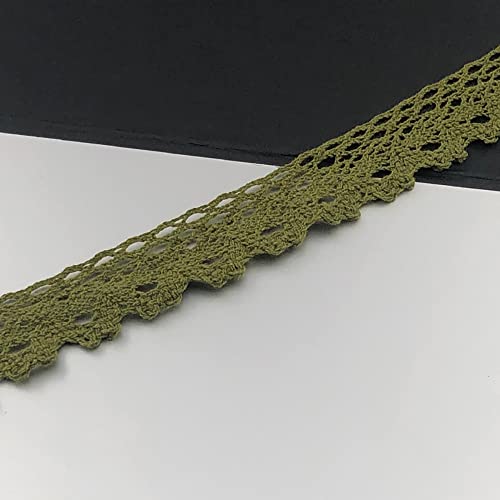 Anevous 20 Yards 3cm Vintage Spitzenband Borte aus Baumwolle, Dekoband Zierband Spitzenstoff Spitzenbordüre, Häkel Borte Bänder zum Nähen für DIY Basteln Handwerk Hochzeit Deko Scrapbooking,Armeegrün Anevous 20 Yards 3cm Vintage Spitzenband Borte aus Baumwolle, Dekoband Zierband Spitzenstoff Spitzenbordüre, Häkel Borte Bänder zum Nähen für DIY Basteln Handwerk Hochzeit Deko Scrapbooking,Armeegrün von Anevous