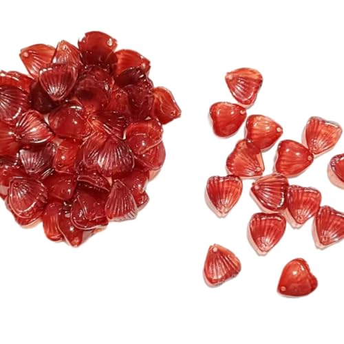 Anevous 200 Stück Glasperlen Zum Auffädeln,Blütenblattform Perlen für Armbänder Halskette Haarnadel Ohrringe DIY Basteln,Schmuckzubehör Mädchen,Farbverlauf Beads mit Loch,Abstandshalter,14mmx17mm,Rot Anevous 200 Stück Glasperlen Zum Auffädeln,Blütenblattform Perlen für Armbänder Halskette Haarnadel Ohrringe DIY Basteln,Schmuckzubehör Mädchen,Farbverlauf Beads mit Loch,Abstandshalter,14mmx17mm,Rot von Anevous