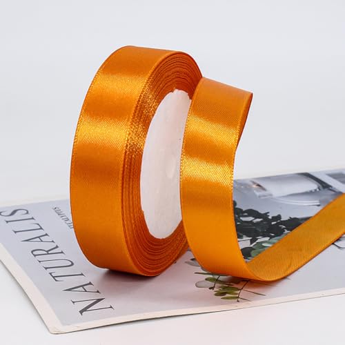Anevous 22m Satinband, 2.5cm Breit Geschenkband, Schleifenband Stoff Hochzeit, Dekoband Geschenk Band Geschenkbänder für Deko Geschenkverpackung Geburtstag Hochzeit,Hellorange Anevous 22m Satinband, 2.5cm Breit Geschenkband, Schleifenband Stoff Hochzeit, Dekoband Geschenk Band Geschenkbänder für Deko Geschenkverpackung Geburtstag Hochzeit,Hellorange von Anevous