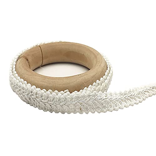 Anevous 25 Meter Geflochten Zierband, Polyester Trim Spitzenband Sewing Lace Spitzenborte Dekorativer Borte Dekoband zum Nähen für Heimwerkerhandwerk, Kostüm, Nähen, Vorhang,Weiß Anevous 25 Meter Geflochten Zierband, Polyester Trim Spitzenband Sewing Lace Spitzenborte Dekorativer Borte Dekoband zum Nähen für Heimwerkerhandwerk, Kostüm, Nähen, Vorhang,Weiß von Anevous