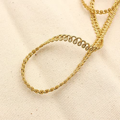 Anevous 25m Spitzenband Trim, Spitzenbordüre zum Nähen, Dekoband Zierband Spitze, Lace Spitze Borten Ribbon für DIY Handwerk, Hochzeit Braut, Kostüm Schmuck, Kunsthandwerk und Nähen,Gold 6mmx25m Anevous 25m Spitzenband Trim, Spitzenbordüre zum Nähen, Dekoband Zierband Spitze, Lace Spitze Borten Ribbon für DIY Handwerk, Hochzeit Braut, Kostüm Schmuck, Kunsthandwerk und Nähen,Gold 6mmx25m von Anevous