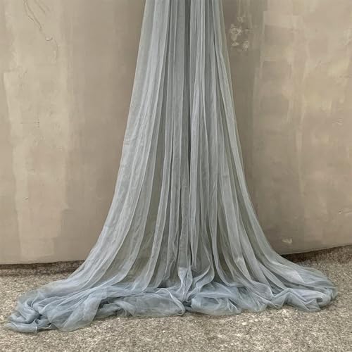 Anevous 2m x 150cm Tüllstoff zum Nähen, Soft Tüll Stoffe Meterware, Netzstoff Dekostoff zum Dekorieren, Tülldekostoff Drapierstoff für Hochzeit Vorhänge Kleid Tüllrock Torbogen Zeremonie Deko,Grau Anevous 2m x 150cm Tüllstoff zum Nähen, Soft Tüll Stoffe Meterware, Netzstoff Dekostoff zum Dekorieren, Tülldekostoff Drapierstoff für Hochzeit Vorhänge Kleid Tüllrock Torbogen Zeremonie Deko,Grau von Anevous