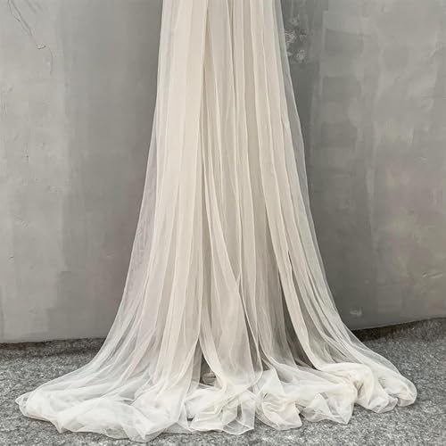 Anevous 2m x 150cm Tüllstoff zum Nähen, Soft Tüll Stoffe Meterware, Netzstoff Dekostoff zum Dekorieren, Tülldekostoff Drapierstoff für Hochzeit Vorhänge Kleid Tüllrock Torbogen Zeremonie Deko,Beige Anevous 2m x 150cm Tüllstoff zum Nähen, Soft Tüll Stoffe Meterware, Netzstoff Dekostoff zum Dekorieren, Tülldekostoff Drapierstoff für Hochzeit Vorhänge Kleid Tüllrock Torbogen Zeremonie Deko,Beige von Anevous