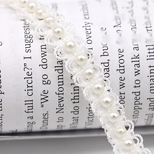 Anevous 3 Yards Spitzenband mit Perlen, Perlenbesatz Spitze Borte, Perle Zierband Spitzenband für DIY Kostüme Nähen Basteln, Hochzeitskleid, Spitzenapplikation,Beige Anevous 3 Yards Spitzenband mit Perlen, Perlenbesatz Spitze Borte, Perle Zierband Spitzenband für DIY Kostüme Nähen Basteln, Hochzeitskleid, Spitzenapplikation,Beige von Anevous