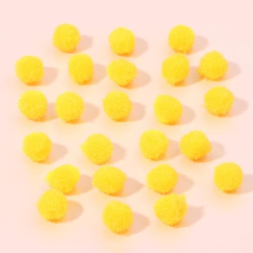 Anevous 300 Stück Mini Pompons zum Basteln, Mini Pompoms für Handwerk Herstellung, Kleine Pom Pom Bälle, Pompons Zubehör für Nähen Deko, Lustige DIY Kreative Handwerk, Weihnachten,Gelb 10mm Anevous 300 Stück Mini Pompons zum Basteln, Mini Pompoms für Handwerk Herstellung, Kleine Pom Pom Bälle, Pompons Zubehör für Nähen Deko, Lustige DIY Kreative Handwerk, Weihnachten,Gelb 10mm von Anevous