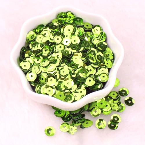 Anevous 3000 Stück 6 mm Pailletten Basteln, Pailletten zum Aufnähen Auffädeln, Lose Sequin mit Loch für DIY Nähen Kunsthandwerk Kleidungsdekoration, Hochzeitsdekoration,Grasgrün Anevous 3000 Stück 6 mm Pailletten Basteln, Pailletten zum Aufnähen Auffädeln, Lose Sequin mit Loch für DIY Nähen Kunsthandwerk Kleidungsdekoration, Hochzeitsdekoration,Grasgrün von Anevous
