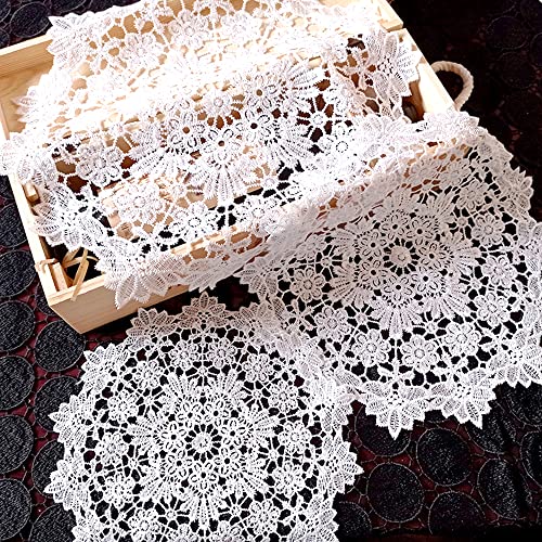 Anevous 4 Stück Spitzendeckchen,Spitzen Blume Tischsets,Runde Stickerei Deckchen,Häkeldeckchen Tischdecke,Placemat für Töpfe, Teller, Vasen, Tischdecken,Tassen, Getränke, Schalen, Glockenblume A 35cm Anevous 4 Stück Spitzendeckchen,Spitzen Blume Tischsets,Runde Stickerei Deckchen,Häkeldeckchen Tischdecke,Placemat für Töpfe, Teller, Vasen, Tischdecken,Tassen, Getränke, Schalen, Glockenblume A 35cm von Anevous