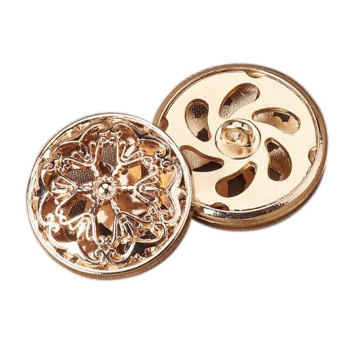 Anevous 5 Stück Metallknöpfe,Ersatz Knöpfe,Jeansknöpfe,Vintage Hemdknöpfe,Metall Hosenknöpfe,Blume Runde Buttons zum Nähen,DIY Basteln,Hosen,Dekorationen,Gold,20mm Anevous 5 Stück Metallknöpfe,Ersatz Knöpfe,Jeansknöpfe,Vintage Hemdknöpfe,Metall Hosenknöpfe,Blume Runde Buttons zum Nähen,DIY Basteln,Hosen,Dekorationen,Gold,20mm von Anevous