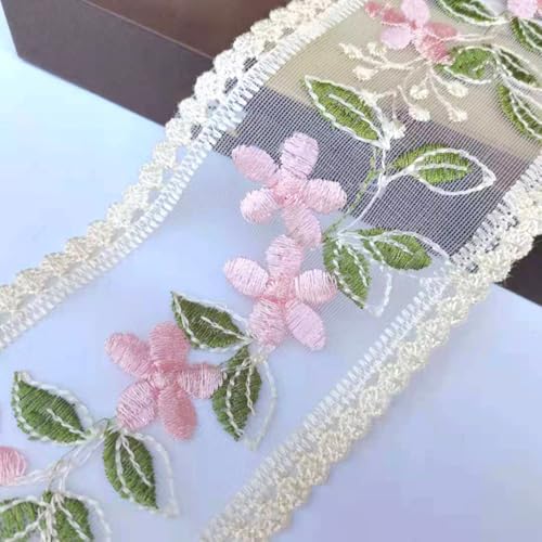 Anevous 5 Yard x 8.5cm Stickerei Spitzenband,Tüll-Spitzenbesatz,Blumen Spitzenborte,Spitzenbordüre,Borten,Bänder,Lace Trim,Ribbon,Zierband,Dekoband für Nähen,Hochzeit,Schleifband,Rosa Anevous 5 Yard x 8.5cm Stickerei Spitzenband,Tüll-Spitzenbesatz,Blumen Spitzenborte,Spitzenbordüre,Borten,Bänder,Lace Trim,Ribbon,Zierband,Dekoband für Nähen,Hochzeit,Schleifband,Rosa von Anevous