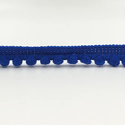 Anevous 5 Yards 10mm Pompons Borte zum Basteln, Dekoband Mit Bälle Pom Poms, Fransenbesatz Zierband Dekoborte, Fransen Bommelband Nähzubehör für DIY Basteln Kleidung Kostüme Nähen Heimdekoration,Blau Anevous 5 Yards 10mm Pompons Borte zum Basteln, Dekoband Mit Bälle Pom Poms, Fransenbesatz Zierband Dekoborte, Fransen Bommelband Nähzubehör für DIY Basteln Kleidung Kostüme Nähen Heimdekoration,Blau von Anevous