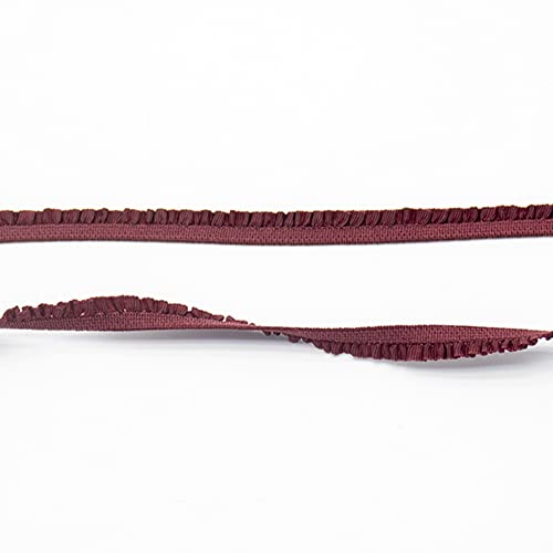 Anevous 5 Yards Spitzenband Rüschen Spitzenborte, 6mm Plissierte Zierband Elastisches Lace Vintage Spitze Borten Deko, Borte Dekoband für DIY Nähen, Handwerk, Hochzeit Party Dekoration,Weinrot Anevous 5 Yards Spitzenband Rüschen Spitzenborte, 6mm Plissierte Zierband Elastisches Lace Vintage Spitze Borten Deko, Borte Dekoband für DIY Nähen, Handwerk, Hochzeit Party Dekoration,Weinrot von Anevous