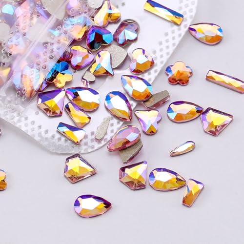 Anevous 50 Stück Bunt Strasssteine,Glitzersteine mit Flacher Rückseite,Nagelsteine Strasssteine,Kristall Schmucksteine,Dekosteine zum Basteln für DIY Handwerk,Nailart Dekoration,Pink Ab Anevous 50 Stück Bunt Strasssteine,Glitzersteine mit Flacher Rückseite,Nagelsteine Strasssteine,Kristall Schmucksteine,Dekosteine zum Basteln für DIY Handwerk,Nailart Dekoration,Pink Ab von Anevous