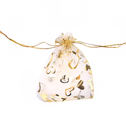 Anevous 50 Stück Organzasäckchen,Organzabeutel Schmuckbeutel,Geschenkbeutel mit Kordelzug,Transparentes Beutel für Festival Party Hochzeit Weihnachten,Schmuck Kosmetik Süßigkeiten,Golden 7x9cm Anevous 50 Stück Organzasäckchen,Organzabeutel Schmuckbeutel,Geschenkbeutel mit Kordelzug,Transparentes Beutel für Festival Party Hochzeit Weihnachten,Schmuck Kosmetik Süßigkeiten,Golden 7x9cm von Anevous