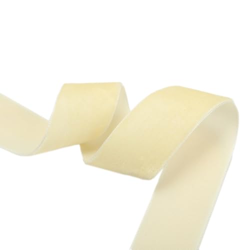 Anevous 50 Yards Samtband 6mm Dekoration Geschenkband, Samt Schleifenband, Samtbänder Dekoband für DIY Verpackung von Geschenken Hochzeit Geburtstag Weihnachten,Creme Anevous 50 Yards Samtband 6mm Dekoration Geschenkband, Samt Schleifenband, Samtbänder Dekoband für DIY Verpackung von Geschenken Hochzeit Geburtstag Weihnachten,Creme von Anevous