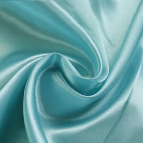Anevous 500cm x150cm Satin Stoff, Einfarbig Stoffe zum Nähen, Kleiderstoff Dekostoff Meterware, Satinstoff zum Basteln, Bezugsstoff für Kleidung Vorhänge Tischdecken Deko,Hellblau Anevous 500cm x150cm Satin Stoff, Einfarbig Stoffe zum Nähen, Kleiderstoff Dekostoff Meterware, Satinstoff zum Basteln, Bezugsstoff für Kleidung Vorhänge Tischdecken Deko,Hellblau von Anevous