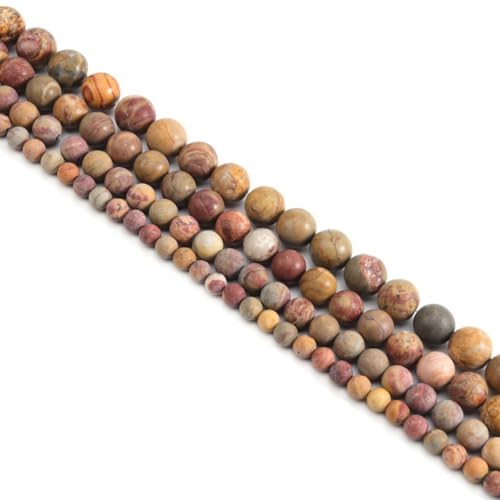 Anevous 90 Stück Achatperlen, Lose Runde Perlen mit Loch Mattiertem Achat Edelstein Perlen zum Auffädeln, Bastelperlen Schmuck für DIY Schmuckherstellung, Halskette, Armbänder,Braun 4mm Anevous 90 Stück Achatperlen, Lose Runde Perlen mit Loch Mattiertem Achat Edelstein Perlen zum Auffädeln, Bastelperlen Schmuck für DIY Schmuckherstellung, Halskette, Armbänder,Braun 4mm von Anevous