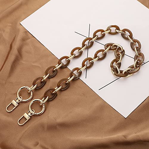 Anevous Acryl Taschenkette, Kette Riemen Schulterriemen, Ersatz Schultergurt für Taschen, Handtaschenketten für DIY Tasche Kette Frauen Handtasche Geldbörse Zubehör,Dunkelbraun 100cm Anevous Acryl Taschenkette, Kette Riemen Schulterriemen, Ersatz Schultergurt für Taschen, Handtaschenketten für DIY Tasche Kette Frauen Handtasche Geldbörse Zubehör,Dunkelbraun 100cm von Anevous