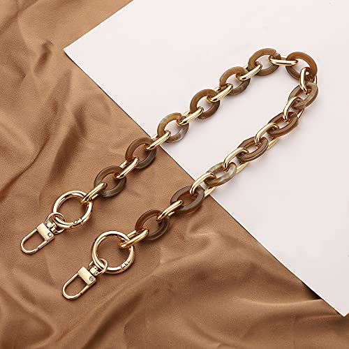 Anevous Acryl Taschenkette, Kette Riemen Schulterriemen, Ersatz Schultergurt für Taschen, Handtaschenketten für DIY Tasche Kette Frauen Handtasche Geldbörse Zubehör,Dunkelbraun 40cm Anevous Acryl Taschenkette, Kette Riemen Schulterriemen, Ersatz Schultergurt für Taschen, Handtaschenketten für DIY Tasche Kette Frauen Handtasche Geldbörse Zubehör,Dunkelbraun 40cm von Anevous