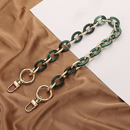 Anevous Acryl Taschenkette, Kette Riemen Schulterriemen, Ersatz Schultergurt für Taschen, Handtaschenketten für DIY Tasche Kette Frauen Handtasche Geldbörse Zubehör,Grün 40cm Anevous Acryl Taschenkette, Kette Riemen Schulterriemen, Ersatz Schultergurt für Taschen, Handtaschenketten für DIY Tasche Kette Frauen Handtasche Geldbörse Zubehör,Grün 40cm von Anevous