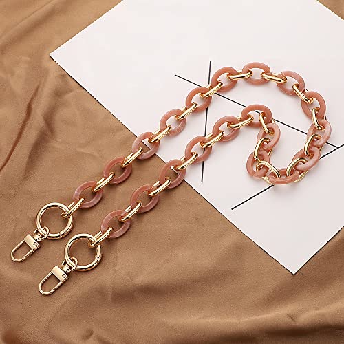 Anevous Acryl Taschenkette, Kette Riemen Schulterriemen, Ersatz Schultergurt für Taschen, Handtaschenketten für DIY Tasche Kette Frauen Handtasche Geldbörse Zubehör,Rosa 60cm Anevous Acryl Taschenkette, Kette Riemen Schulterriemen, Ersatz Schultergurt für Taschen, Handtaschenketten für DIY Tasche Kette Frauen Handtasche Geldbörse Zubehör,Rosa 60cm von Anevous