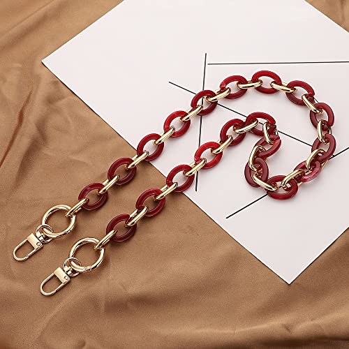 Anevous Acryl Taschenkette, Kette Riemen Schulterriemen, Ersatz Schultergurt für Taschen, Handtaschenketten für DIY Tasche Kette Frauen Handtasche Geldbörse Zubehör,Rot 100cm Anevous Acryl Taschenkette, Kette Riemen Schulterriemen, Ersatz Schultergurt für Taschen, Handtaschenketten für DIY Tasche Kette Frauen Handtasche Geldbörse Zubehör,Rot 100cm von Anevous