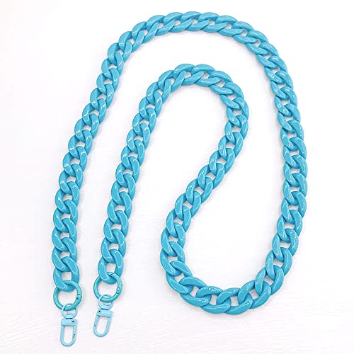 Anevous Acryl Taschenkette 120cm, Tasche Griffe Kette, Schulterriemen Kettenriemen, Flach Kette Riemen, Ersatz Trageriemen für Damen DIY Taschen Handtaschen Umhängetasche,Blau Anevous Acryl Taschenkette 120cm, Tasche Griffe Kette, Schulterriemen Kettenriemen, Flach Kette Riemen, Ersatz Trageriemen für Damen DIY Taschen Handtaschen Umhängetasche,Blau von Anevous