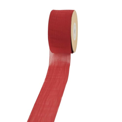Anevous Chiffonband 25 Yard x 3.8cm,Geschenkband Breit,Bänder Hochzeit,Schleifenband,Stoffband,Dekoband für Schleife,Haarschleifen,Geschenkverpackung,Brautsträuße,Dekoration,Rot Anevous Chiffonband 25 Yard x 3.8cm,Geschenkband Breit,Bänder Hochzeit,Schleifenband,Stoffband,Dekoband für Schleife,Haarschleifen,Geschenkverpackung,Brautsträuße,Dekoration,Rot von Anevous