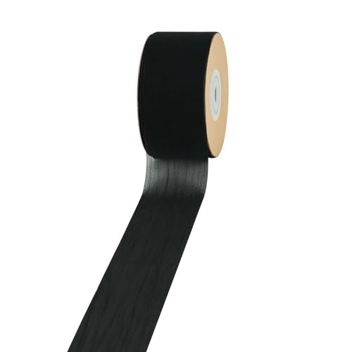 Anevous Chiffonband 25 Yard x 3.8cm,Geschenkband Breit,Bänder Hochzeit,Schleifenband,Stoffband,Dekoband für Schleife,Haarschleifen,Geschenkverpackung,Brautsträuße,Dekoration,Schwarz Anevous Chiffonband 25 Yard x 3.8cm,Geschenkband Breit,Bänder Hochzeit,Schleifenband,Stoffband,Dekoband für Schleife,Haarschleifen,Geschenkverpackung,Brautsträuße,Dekoration,Schwarz von Anevous