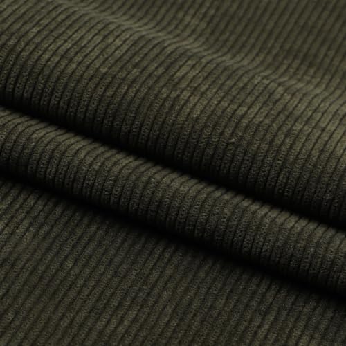 Anevous Cord Stoff, Polsterstoff, 100 X 155 cm breit, Polyesterstoff, Superweicher Breitcord Stoffe für Vorhänge, Wohnzimmer, Bekleidung, Sofakissen, Basteln, Sitzkissen, Armeegrün Anevous Cord Stoff, Polsterstoff, 100 X 155 cm breit, Polyesterstoff, Superweicher Breitcord Stoffe für Vorhänge, Wohnzimmer, Bekleidung, Sofakissen, Basteln, Sitzkissen, Armeegrün von Anevous