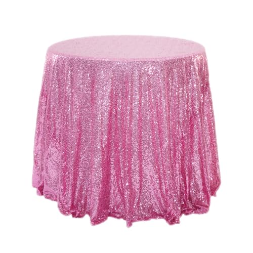 Anevous Glitzer Pailletten Tischdecke, Rund Glitzernd Tischtuch, Schützt und Dekorative Tischläufer, Tischdecke Einfarbige für Geburtstag, Hochzeit, Party, Esszimmer, Weihnachten,Rosa 120cm Anevous Glitzer Pailletten Tischdecke, Rund Glitzernd Tischtuch, Schützt und Dekorative Tischläufer, Tischdecke Einfarbige für Geburtstag, Hochzeit, Party, Esszimmer, Weihnachten,Rosa 120cm von Anevous