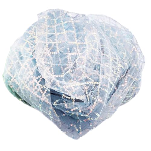 Anevous Glitzer Tüllstoff mit Pailletten,Rautenmuster Nylon Netzstoff,Weicher,dünner Stoff zum Kleidung Nähen und Dekoration,für Hochzeitskleider Prinzessinnenkleid Tutu Röcken,150cm x 1 Yard,Grau Anevous Glitzer Tüllstoff mit Pailletten,Rautenmuster Nylon Netzstoff,Weicher,dünner Stoff zum Kleidung Nähen und Dekoration,für Hochzeitskleider Prinzessinnenkleid Tutu Röcken,150cm x 1 Yard,Grau von Anevous