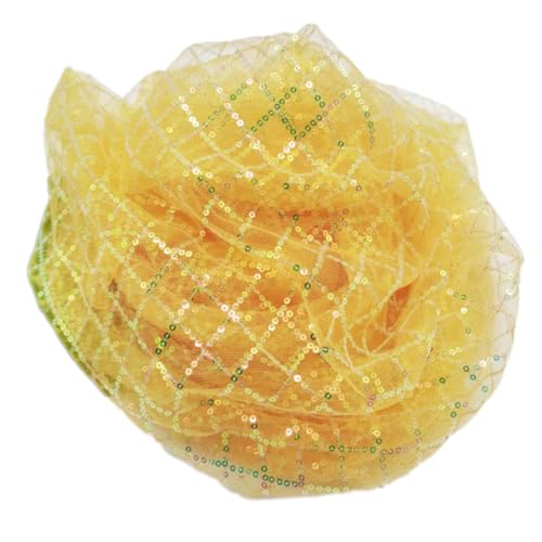 Anevous Glitzer Tüllstoff mit Pailletten,Rautenmuster Nylon Netzstoff,Weicher,dünner Stoff zum Kleidung Nähen und Dekoration,für Hochzeitskleider Prinzessinnenkleid Tutu Röcken,150cm x 1 Yard,Gelb Anevous Glitzer Tüllstoff mit Pailletten,Rautenmuster Nylon Netzstoff,Weicher,dünner Stoff zum Kleidung Nähen und Dekoration,für Hochzeitskleider Prinzessinnenkleid Tutu Röcken,150cm x 1 Yard,Gelb von Anevous
