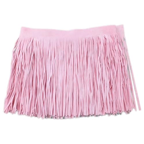 Anevous Leder Quaste Fransen Band, Quastenbesatz Geschnitten Fransenband, Schnittfranse Fransenborte für DIY Kleid Garment Apparel Nähen Basteln Verzierung Zubehör,Rosa 100x10cm Anevous Leder Quaste Fransen Band, Quastenbesatz Geschnitten Fransenband, Schnittfranse Fransenborte für DIY Kleid Garment Apparel Nähen Basteln Verzierung Zubehör,Rosa 100x10cm von Anevous