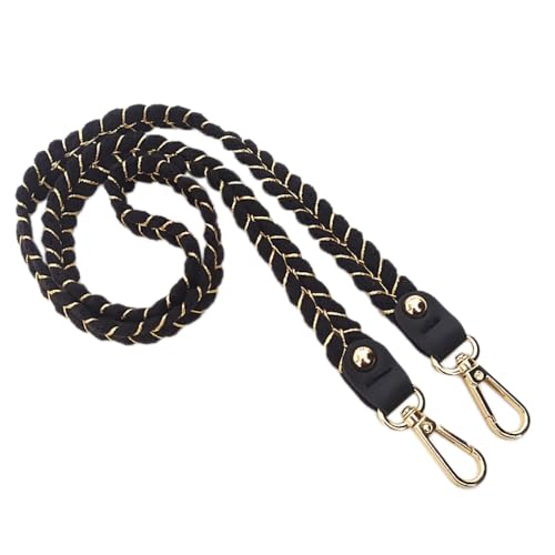 Anevous Taschenkette aus Baumwollseil für Damen, 120cm Handtasche Kettenriemen Lanyard, Umhängetasche Kette Trageriemen, Ersatz Handtasche Ketten für Handtasche Handy-Kette,Schwarz Anevous Taschenkette aus Baumwollseil für Damen, 120cm Handtasche Kettenriemen Lanyard, Umhängetasche Kette Trageriemen, Ersatz Handtasche Ketten für Handtasche Handy-Kette,Schwarz von Anevous