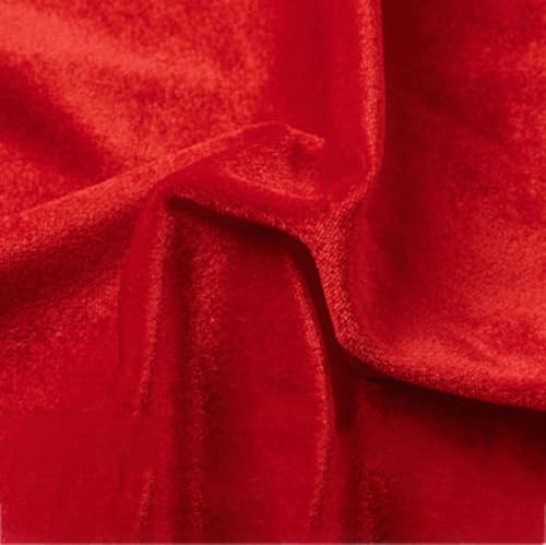 Samt Stoff Einseitiger Meterware,Breit Stoff zum Nähen und Dekoration,für Tischdecke Vorhänge Bühnendekoration Fotografie Hochzeit Party Bühne Kostüm DIY Crafts Weihnachtsdekoration,2m x 2m,Rot Samt Stoff Einseitiger Meterware,Breit Stoff zum Nähen und Dekoration,für Tischdecke Vorhänge Bühnendekoration Fotografie Hochzeit Party Bühne Kostüm DIY Crafts Weihnachtsdekoration,2m x 2m,Rot von Anevous