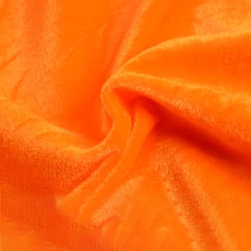 Samt Stoff Einseitiger Meterware,Breit Stoff zum Nähen und Dekoration,für Tischdecke Vorhänge Bühnendekoration Fotografie Hochzeit Party Bühne Kostüm DIY Crafts Weihnachtsdekoration,2m x 2m,Orange Samt Stoff Einseitiger Meterware,Breit Stoff zum Nähen und Dekoration,für Tischdecke Vorhänge Bühnendekoration Fotografie Hochzeit Party Bühne Kostüm DIY Crafts Weihnachtsdekoration,2m x 2m,Orange von Anevous