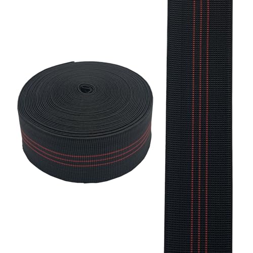 AngYang23 Elastisches Gurtband, Stretch-Latexband, Möbelreparatur, DIY-Modifikation, Sofa, Stuhl, Couch, Materialersatz (rot, 5 cm, 12 m) von AngYang23