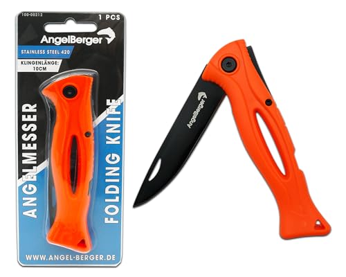 Angel-Berger Angelmesser Folding Knife Fischmesser Klappmesser Edelstahl Outdoor Messer für Fisch und Angeln Angel-Berger Angelmesser Folding Knife Fischmesser Klappmesser Edelstahl Outdoor Messer für Fisch und Angeln von Angel-Berger