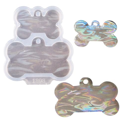 Angel Wings Niedliche Silikonform in Hundeknochenform, holografische Harzformen für DIY Haustiermarke, Schlüsselanhänger, Anhänger, Charm-Handwerk Angel Wings Niedliche Silikonform in Hundeknochenform, holografische Harzformen für DIY Haustiermarke, Schlüsselanhänger, Anhänger, Charm-Handwerk von Angel Wings