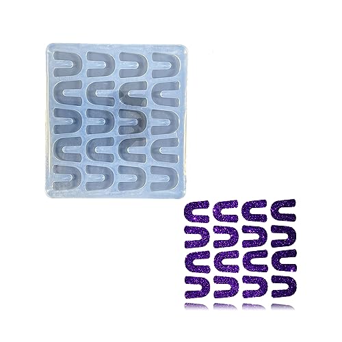 Mini-Hufeisenform, kleine Harzform, Silikonform für DIY-Ohrringe, Ohrstecker, Anhänger, Schmuckherstellung, Schokolade, Kuchenform, Epoxidharz, Ohrringform von Angel Wings