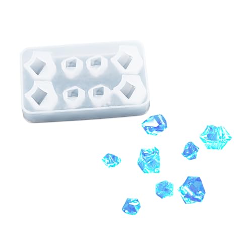 Silikonform mit 8 Mulden für 3D-Diamanten, Edelsteine, Epoxidharz, Gießform für DIY-Kristalle, kleine Steine, Schmuckherstellung, Handwerk, 2,2 cm, 1,5 cm von Angel Wings