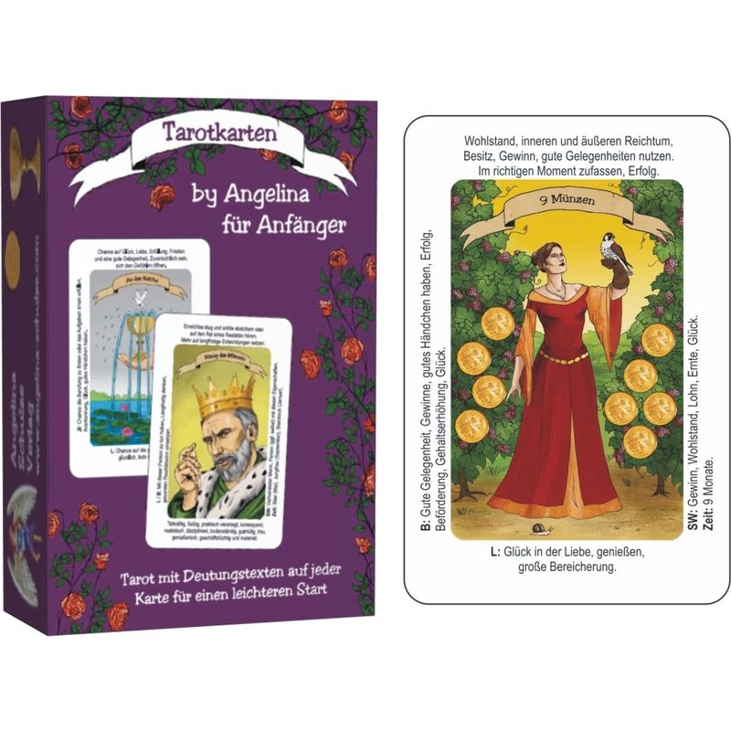 Tarotkarten By Angelina Für Anfänger - Angelina Schulze, Kartoniert (TB) von Angelina Schulze Verlag
